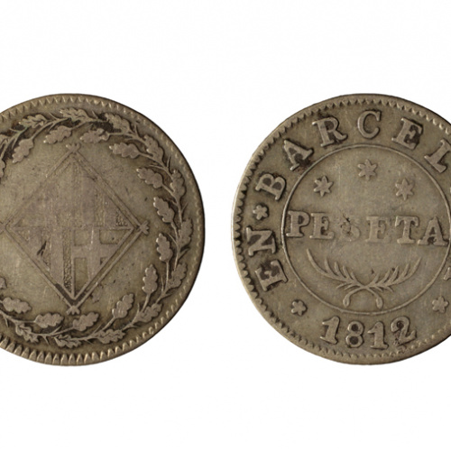 image for: Ocupació francesa - 1 pesseta - 1812