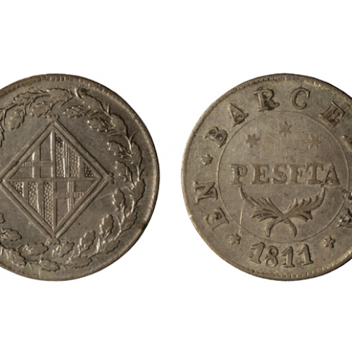 image for: Ocupació francesa - 1 pesseta - 1811