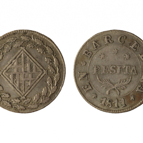 image for: Ocupació francesa - 1 pesseta - 1811