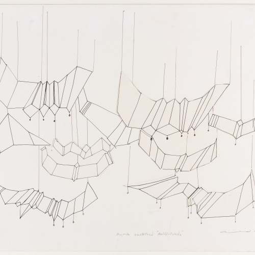image for: Aurèlia Muñoz - Projecte per a la instal·lació «Ocells-Estels» - 1977