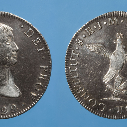 image for: Agustí I de Mèxic - 8 rals - 1822