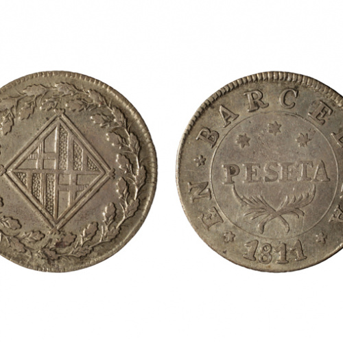 image for: Ocupació francesa - 1 pesseta - 1811