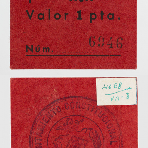 image for: Ajuntament d'Alfarràs - 1 pesseta - 1937