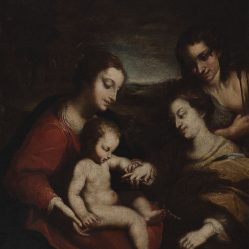image for: Anònim - Desposoris místics de santa Caterina (a partir d&#039;un Correggio) - Segle XVII