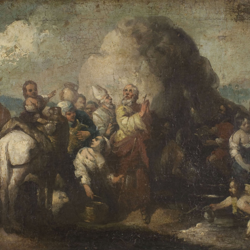 image for: Anònim - Còpia de «Moisès fa brollar l&#039;aigua de la roca» de Bartolomé E. Murillo - Entre 1675-1800