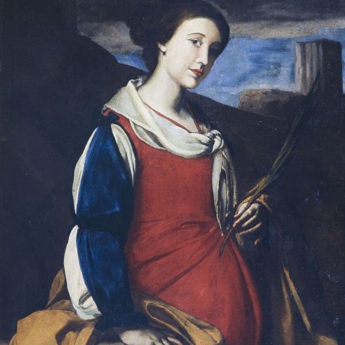 image for: Bernardo Cavallino - Santa Caterina - Mitjan segle XVII