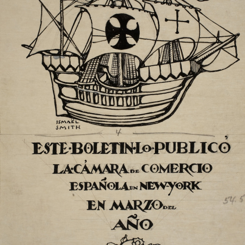 image for: Ismael Smith - Projecte per al «Boletín de la Cámara de Comercio Española en New York» - 1922