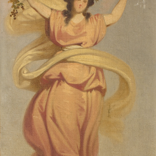 image for: Claudi Lorenzale - Esbós per a «Al·legoria de la Tardor» - Cap a 1847