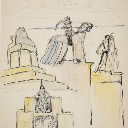 image for: Ismael Smith - Projecte del monument a Manuel Milà i Fontanals - Cap a 1908