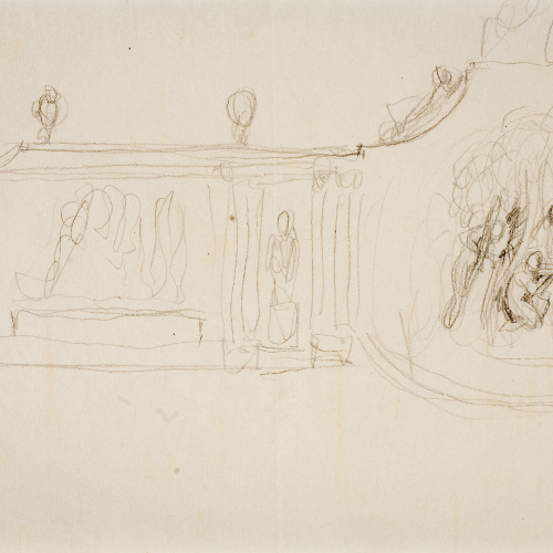 image for: Ismael Smith - Croquis de base per a un monument - Cap a 1908-1924