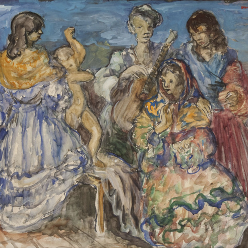 Pere Créixams - Lliçó de ball - Cap a 1929 image for: Pere Créixams - Lliçó de ball - Cap a 1929