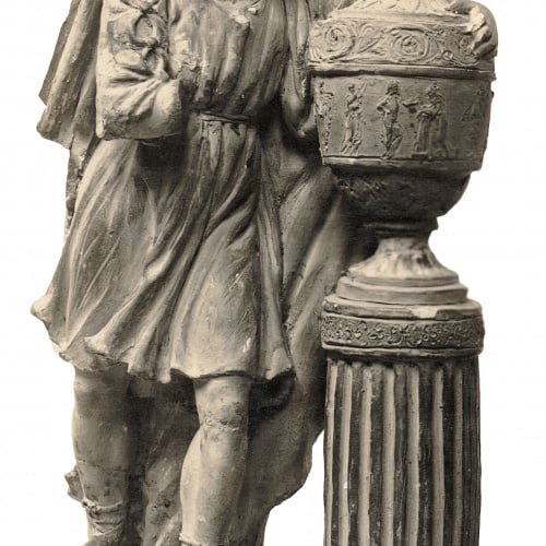 image for: Damià Campeny - Home recolzant-se en un gerro funerari - Cap a 1805-1815