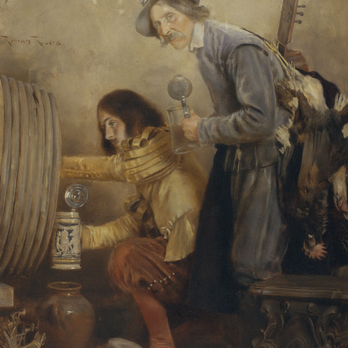 image for: Romà Ribera - Bevedors de cervesa - Cap a 1897