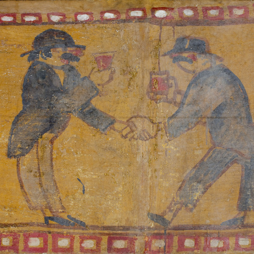 image for: Xavier Nogués - Fragment de la decoració mural del celler de les Galeries Laietanes - 1915