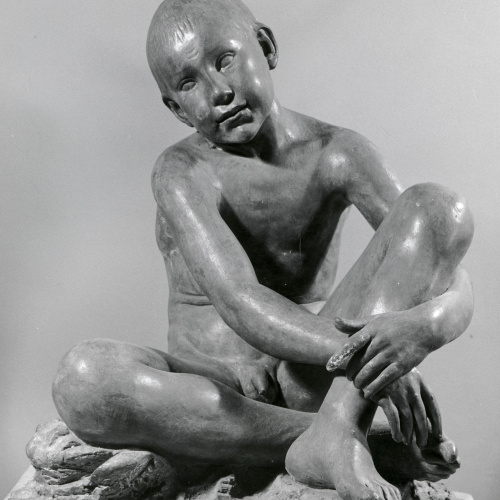 image for: Enric Bassas - Adolescent nu, assegut - Cap a 1920-1940