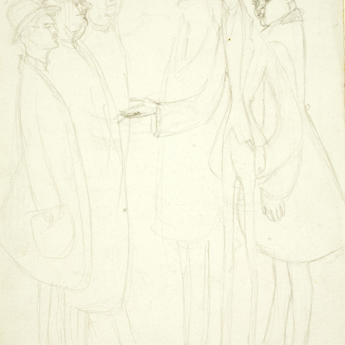 image for: Ismael Smith - Projecte de monument (anvers) / Grup d&#039;homes (revers) - Cap a 1911-1925