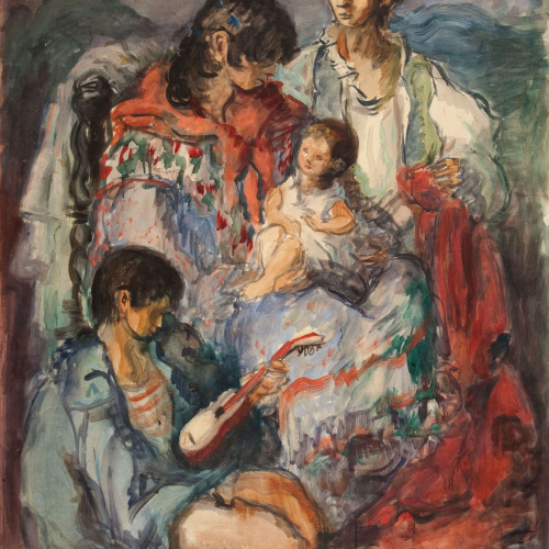 Pere Créixams - Grup de gitanos - 1929 image for: Pere Créixams - Grup de gitanos - 1929