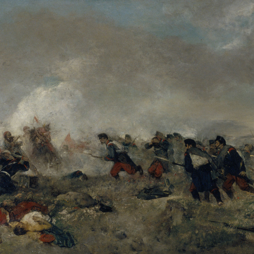 image for: Josep Benlliure Gil - La batalla de Bocairent - Cap a 1876