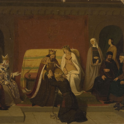 image for: Claudi Lorenzale - Escena d&#039;història - Cap a 1851