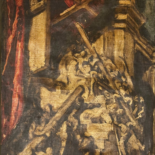 image for: Josep Maria Sert - La dansa de la mort. Façana interior esquerra de la darrera decoració de la catedral de Vic - 1939-1945