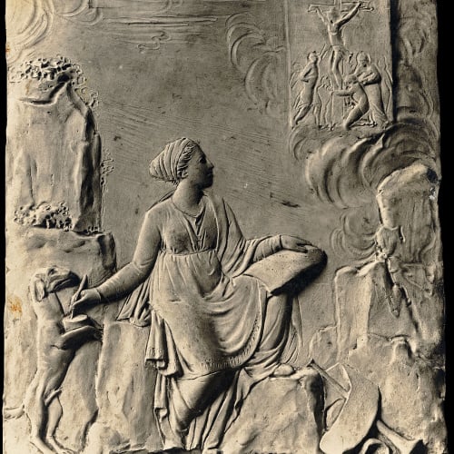Damià Campeny - La Fama escrivint la història de Crist: La Crucifixió - Cap a 1816 image for: Damià Campeny - La Fama escrivint la història de Crist: La Crucifixió - Cap a 1816