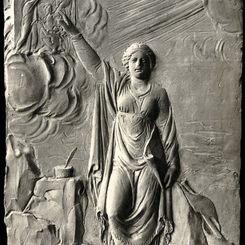 Damià Campeny - La Fama escrivint la història de Crist: Jesús predicant - Cap a 1816 image for: Damià Campeny - La Fama escrivint la història de Crist: Jesús predicant - Cap a 1816