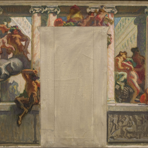 image for: Josep Maria Sert - L&#039;Amor i el centaure. L&#039;Amor i el silè. Estudi per a la decoració del saló del marquès d&#039;Alella a Barcelona - 1910