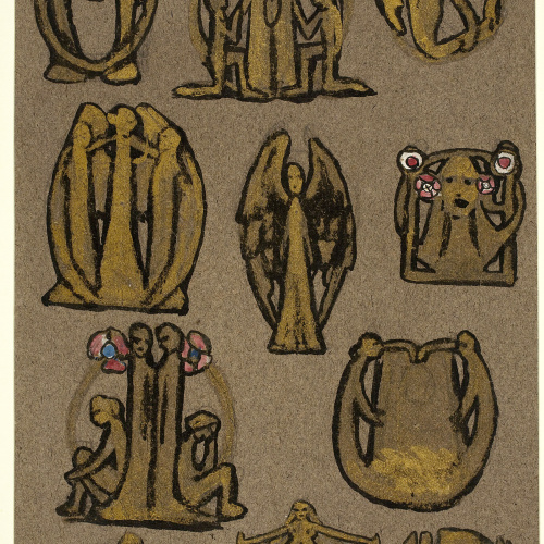 image for: Ismael Smith - Projecte de penjolls i agulles de pit - Cap a 1905-1907