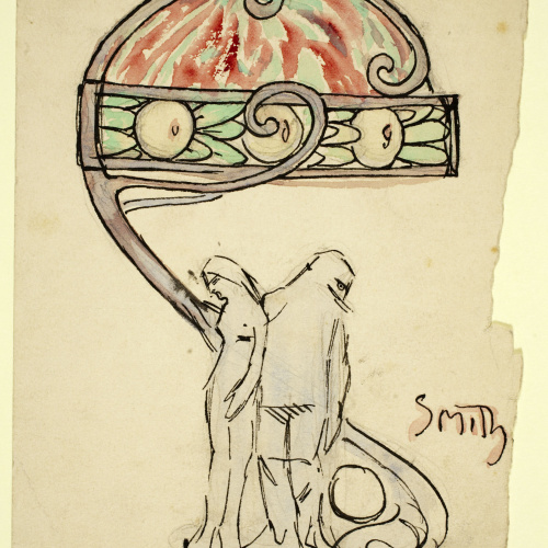 image for: Ismael Smith - Projecte de llum de taula - Cap a 1905