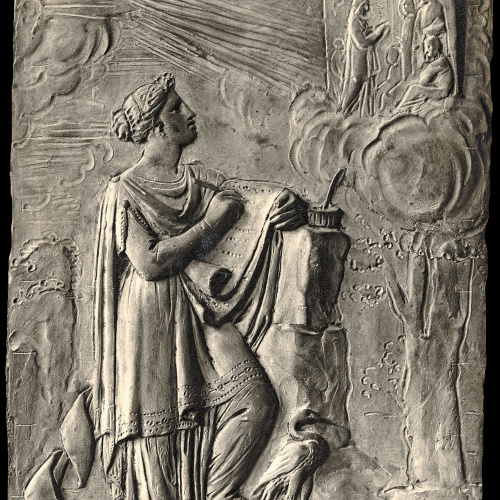 image for: Damià Campeny - La Fama escrivint la història de Crist: Jesús al Temple - Cap a 1816
