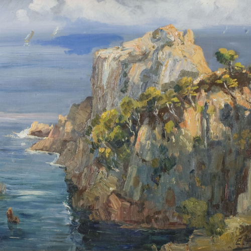 image for: Eveli Palà - Cala del Mulà (S&#039;Agaró) - Cap a 1950