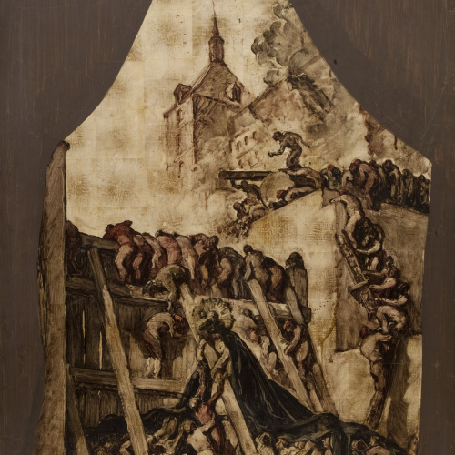 image for: Josep Maria Sert - «La defensa de l&#039;alcàsser». Estudi per a la decoració de la capella de l&#039;alcàsser de Toledo - 1943
