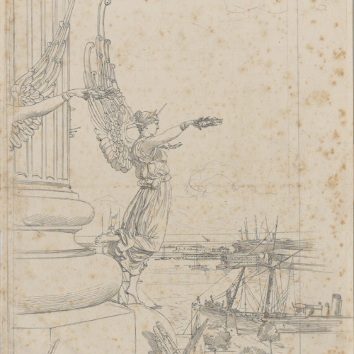 image for: Josep Lluís Pellicer - Al·legoria del Comerç (Projecte del monument a Colom, Barcelona) - 1882