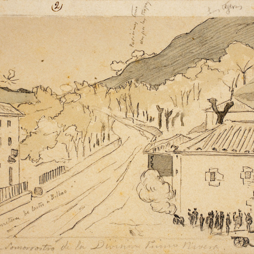 image for: Josep Lluís Pellicer - Avançament de les tropes de Primo de Rivera cap a Somorrostro - 1874