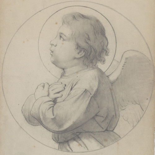 image for: Claudi Lorenzale - Bust d&#039;un àngel - Cap a 1850-1870