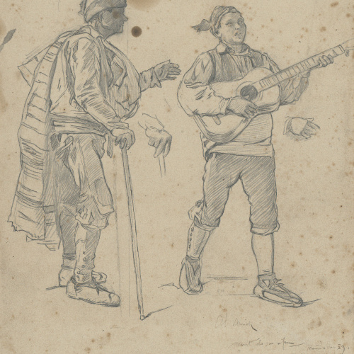 image for: Josep Lluís Pellicer - Cantant la jota - 1889