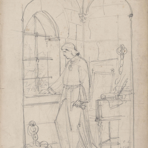 image for: Claudi Lorenzale - Carles, Príncep de Viana, a la presó - Cap a 1840-1860