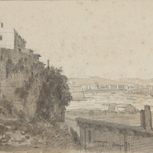 image for: Lluís Rigalt - Cases de Vista Alegre de Baix-Montjuïc - Maig de 1875
