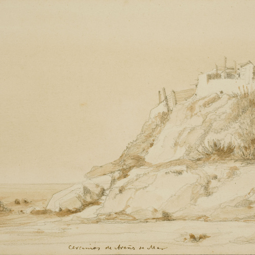 image for: Lluís Rigalt - Cercanias de Areñs de Mar - Cap a 1873-1874