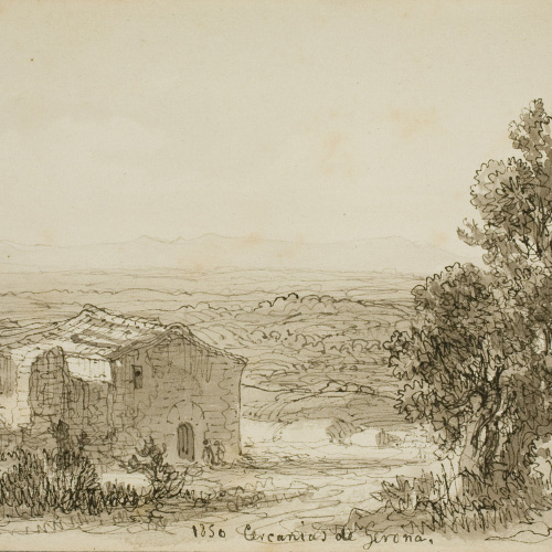 image for: Lluís Rigalt - Cercanías de Gerona - 1850