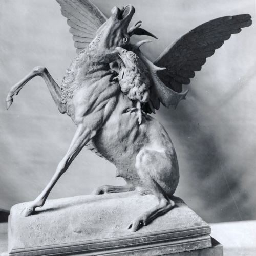 image for: Josep Campeny - Daina atacada per una àliga - Cap a 1894