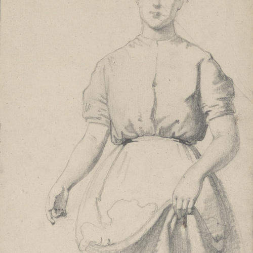 image for: Claudi Lorenzale - Dona amb davantal - Cap a 1860-1880