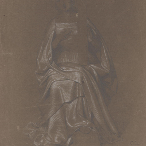 Claudi Lorenzale - Dona asseguda - Cap a 1850-1870 image for: Claudi Lorenzale - Dona asseguda - Cap a 1850-1870