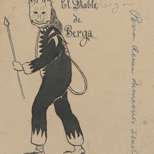 Antoni Utrillo - El diable de Berga - 1902 image for: Antoni Utrillo - El diable de Berga - 1902