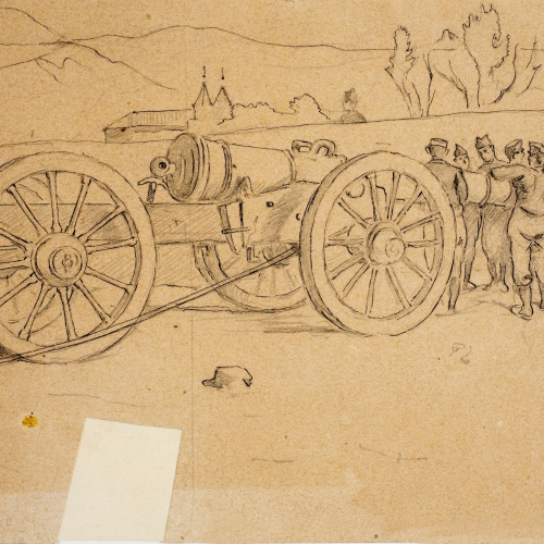 image for: Josep Lluís Pellicer - Emplaçament d&#039;un canó - Cap a 1872-1876
