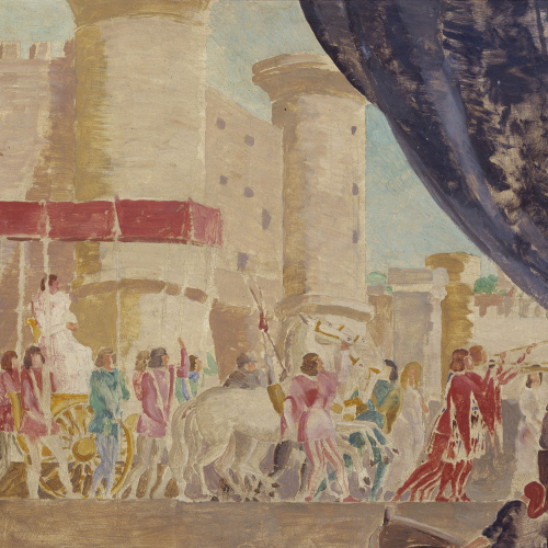 image for: Xavier Nogués - Entrada del rei d&#039;Aragó, Alfons el Magnànim, a Nàpols - Cap a 1928-1929