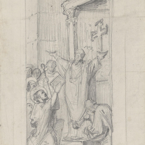 Claudi Lorenzale - Episodi de la vida d'un sant - Cap a 1850-1870 image for: Claudi Lorenzale - Episodi de la vida d'un sant - Cap a 1850-1870