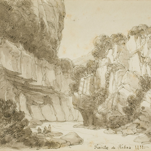 image for: Lluís Rigalt - Fuente de Ribas - 1851
