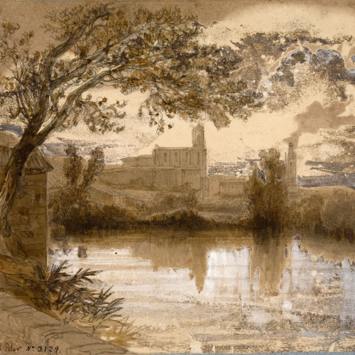 image for: Lluís Rigalt - Gerona frente al Pilar - Agost de 1850