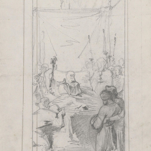 image for: Claudi Lorenzale - L&#039;agonia d&#039;un rei [?] - Cap a 1850-1870